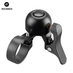 2026 ROCKBROS Bicycle Bell Warning Horn Loud Handlebar Cycling Call Bike Alloy Ring Crisp Sound Warning Alarm For Safety MTB Road