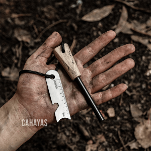 [Msia Stock] Outdoor Ferro Rod Magnesium Fire Starter Hiking Camping Gear Batu Api Survival Kit Survival Equipment Flint Stone