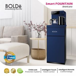 BOLDe Smart Fountain Americano Dispenser Galon Bawah dengan Pemanas dan Pendingin PLUS Remote dan Teko GRATIS Packing Kayu
