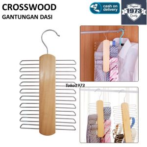 CROSSWOOD - GANTUNGAN DASI BELT SCARF tie hanger tie organizer tie storage