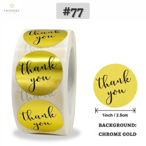 Thank You Sticker【50 pcs or 500 pcs】Part 2 | Stiker Terima Kasih | Cartoon Sticker | Compliment Sticker | Kids Cute Label | Homemade Sticker | Transparent Sticker | Circle Sticker | Seal Label | Appreciation | Scrapbook | Door Gift | DIY | Card | 25