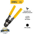 Deli Ethernet Crimper/Tang Crimping 8P RJ45 RJ11 EDL381008 /Alat Perkakas. 