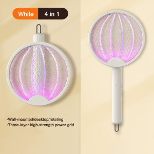 4 in 1 Foldable Electric Mosquito Killer Mosquito Swatter Mosquito Racket Killer Rechargeable
