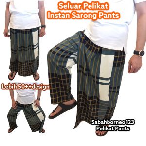 Sarong Pants Seluar pelikat Sarong instan pelikat pants Harem pelikat pants seluarong