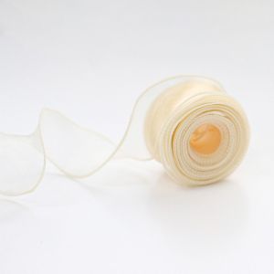 INVADER 40mm 10 yards Roll of Satin Ribbon Mesh Fabric Flower Bouquet Wrapping Korean Ribbons Birthday Gifts Flower Pattern Organza Ribbon