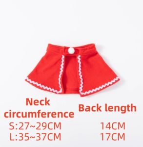 Christmas Pet Clothes Sets Cats and Dogs Santa Hat Set Clothes Medium and Small Cute Christmas Outfits