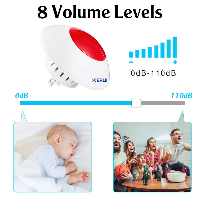 KERUI Home Alarm Security System 110dB Wireless Security System Burglar