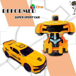 Mainan anak mobil transformer deformation mobil polisi bisa berubah