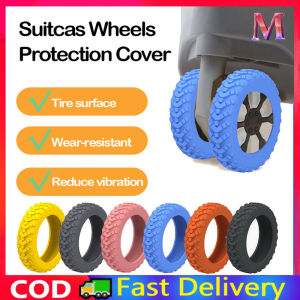 MATE 8PCS/Set Suitcase Wheels Protection Cover Silicone Suitcase Parts Axles Travel Luggage Caster shoes with Silent Sound Wheels Cover