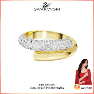 ♈ Swarovski ♈ Nhẫn thời trang nữ Nhẫn Dextera trắng mạ vàng đính kim cương Quà tặng ngày lễ tình nhân Quà tặng sinh nhật
