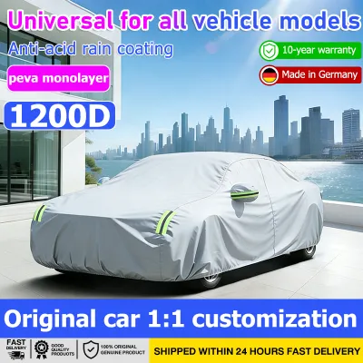 【4 layer thickening】 car cover protection car cover outdoor car cover waterproof sunshade dustproof protection 100% leakproof M/L/XL/YL/YXXL fit all size