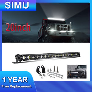 Slim inch Led Light Bar 24v led light 4x4 Offroad For Trucks ATV UAZ Spot Flood Combo 12V 24V Driving Barra Work Light