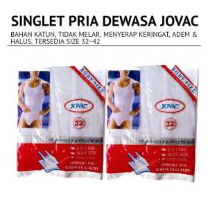 Kaos Dalam Pria Dewasa Singlet Pria Merek Jovac 2 Pcs - singlet pria merk jovac top brand 2 Pcs Kaos Dalam Singlet Pria Merek Jovac - singlet pria merk jovac top brand