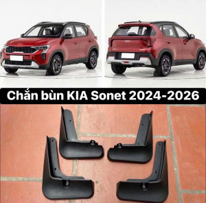 Chắn Bùn KIA Sonet 2024 - 2026. Bộ 4 Chiếc Chất Liệu Nhựa Dẻo Cao Cấp (tặng kèm ốc vít)