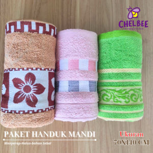 PAKET PROMO HANDUK ISI 3 HANDUK MANDI DEWASA UKURAN 70X140