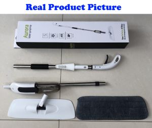 【Msia Stock】 Easy Spray Mop Spray Floor Mop Lantai Household Stainless Steel Handle Flat Mop Portable Spray Sweeper