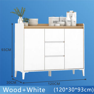 HOUSEN Floor Standing Kitchen Cabinet Minimalist Storage Cabinet Wooden Side Cabinet