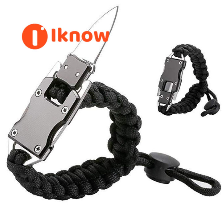 I know Paracord Outdoor Tool Bracelet Survival Gear Multi-Use