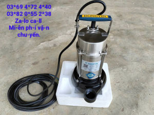 Máy Bơm Nước Tõm Chạy Điện 220V Vỏ Inox Chống Gỉ