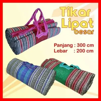 Tikar Lipat 2 x 3 meter Tanpa Sambungan Gulung Karpet Tikar Hajatan Praktis