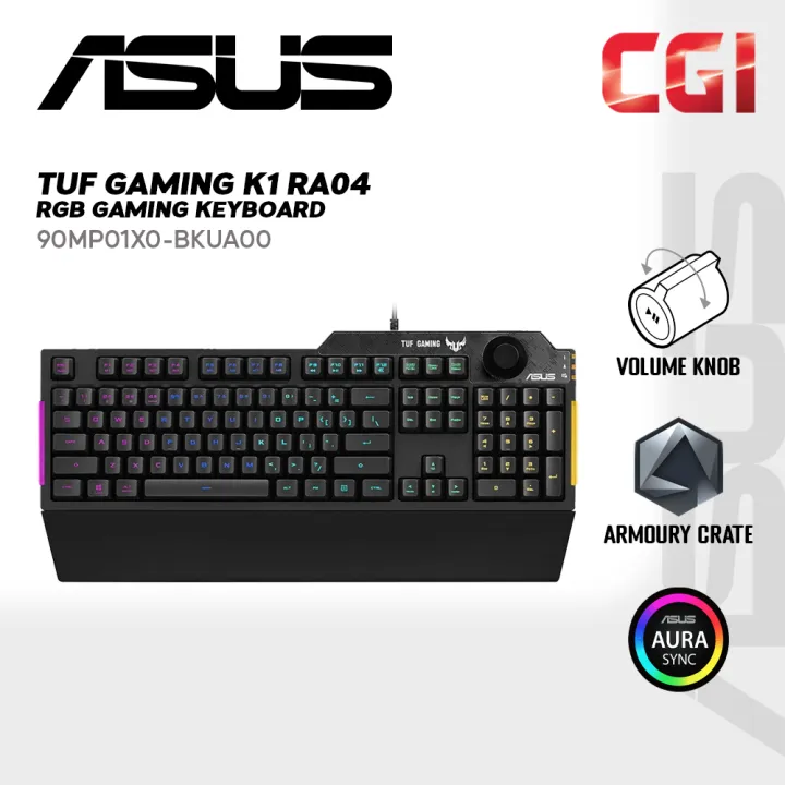 ASUS RA04 TUF Gaming K1 RGB Gaming Keyboard (90MP01X0-BKUA00)