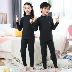 Autumn Winter Thermal Underwear Suit Girls Clothing Sets Boys Pajama Sets Baby No Trace Warm Sleepwear Candy Colors Kids Clothes2026