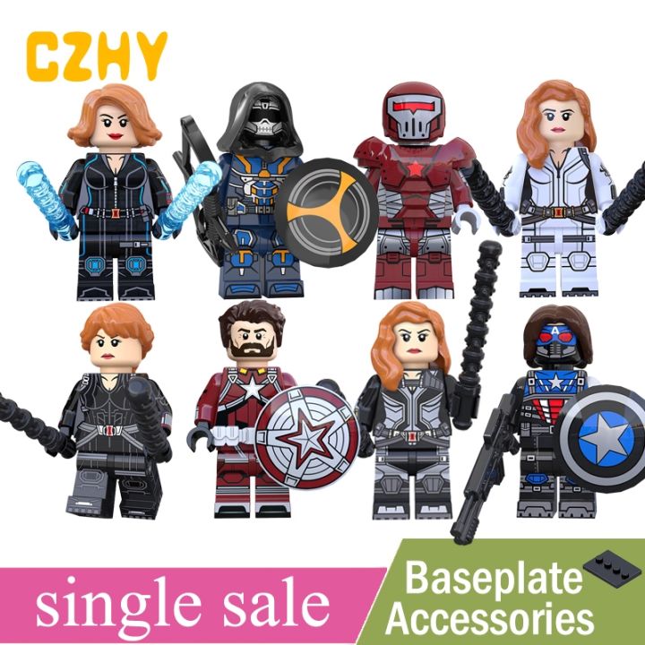 Kompatybilne Z Super Heroes Black Widow Minifigures Taskmaster Crimson ...