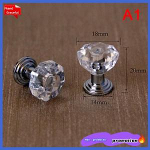 Fkend 10Pcs Acrylic Knobs Cupboard Drawer Pull Handle Door Knob Cabine