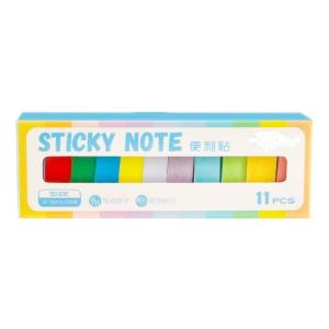 11 pcs đơn giản stickier Lưu ý dính stickier Pad màu Nhãn thông số thẩm mỹ memos Pad đầy màu sắc notepad cho văn phòng