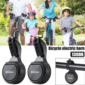 130dB USB Rechargeable Bicycle Motorcycle Electric Bell Horn Bicycle Alarm Handlebar Speaker Doorbell Anti-theft Horn Bike Accessories