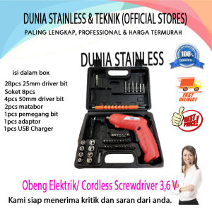 Obeng Elektrik 3.6V /Cordless Screwdriver 36V
