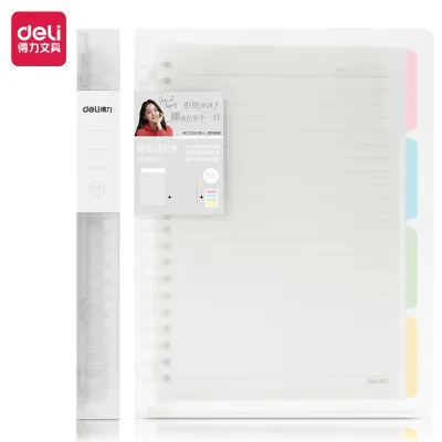 Deli Loose Leaf / Buku Catatan Binder Clip Notebook 60 Lembar QHX560