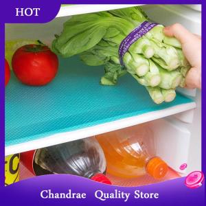 [Chandrae] 4PCS EVA Waterproof Refrigerator Liner Mat Washable Mildew Kitchen Pad Anti-oil Cabinet Drawer Placemat Heat-insulat Fridge Mat