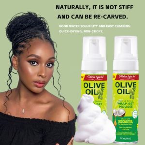 207ML Hair Styling Tool Fluffy Olive Oil Shaping Cream Curly Hair Mousse Hydrating Prevent Dryness N