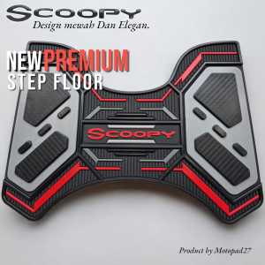Karpet Motor Honda Scoopy 2015 s/d 2024 bahan full karet premium