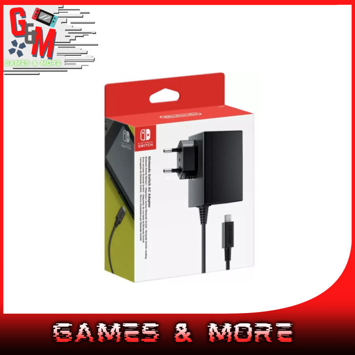 Nintendo Switch Original AC Adapter (2 Pin Round) Official AC Adapter