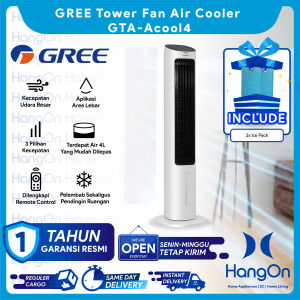 GREE ACOOL4 Kipas Angin Tower Fan Air Cooler-Kapasitas 4 Liter Model -GTA-ACOOL4