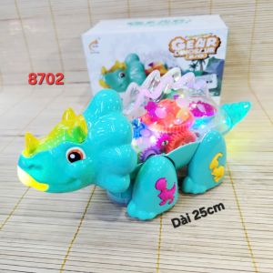 Đồ Chơi Trẻ Em Cao Cấp - (Có hỏa tốc TPHCM) Hộp Đồ Chơi Khủng Long Pin Đèn Bánh Răng Dành Cho Bé 8702