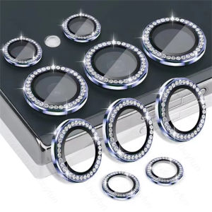 【✅SG SELLER🔥】RICHMENT Bling Diamond Camera Lens Glass Screen Protector for S26 ULTRA S26ULTRA S25 ULTRA S25 S26 Plus S25PLUS Camera Lens Protector for Samsung Galaxy S25 Ultra Extra Thin Tempered Glass Camera Lens Protector Matel Ring screen protector