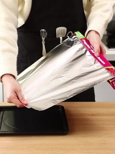 Large Roll of Tin Foil Aluminum Foil Paper Food Grade Oven Air Fryer Special Kitchen Household Thickened BBQ Tin Foil Paper [ Free Shipping ]