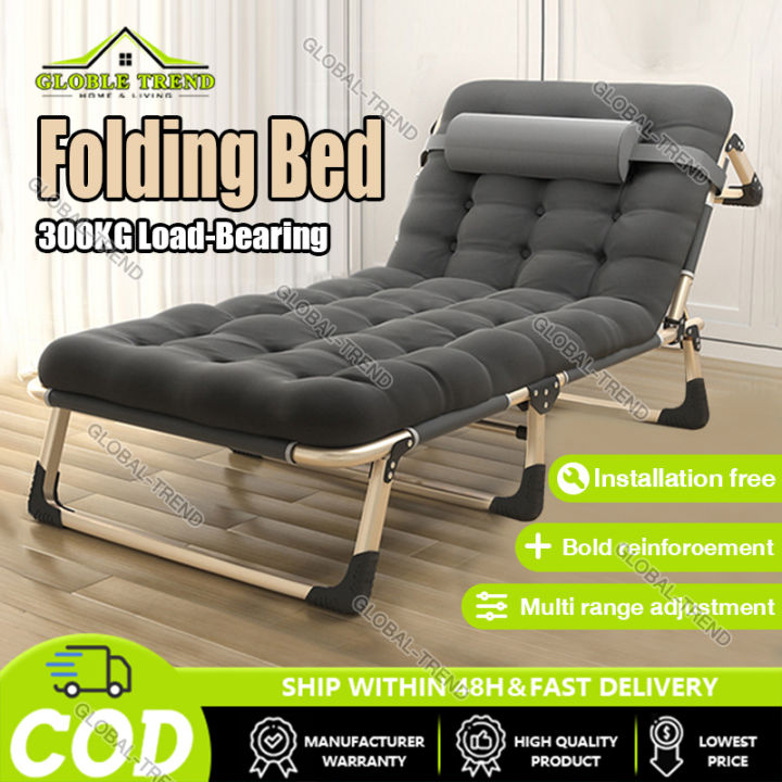 Multifunctional Folding Bed Home Simple Camp Recliner Freely Adjustable