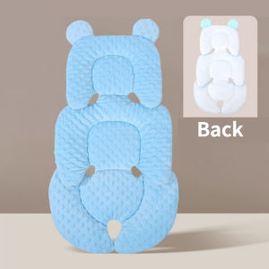 Baby Stroller Cushion Pad Soft Bean Fleece Car Seat Chair Pad Breathable Cart Mattress