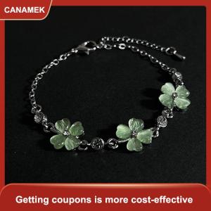 【CANAMEK】 Cổ Điển Bốn Lá Clover Vòng Đeo Tay Cho Phụ Nữ Thời Trang Tốt Đồ Trang Sức Wedding Party Quà Tặng