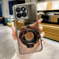 Case For Honor X7C 4G 2024 New Design Magnetic Stand Holder Transparent Casing For HonorX7C Honor X 7C Ultra Thin Clear Soft Phone Case With Camera Lens Protection. 