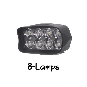 12V-80V 8/12/16 Lamps LED Electric Bicycle Headlights Super Bright Motorcycle E-Bike Light