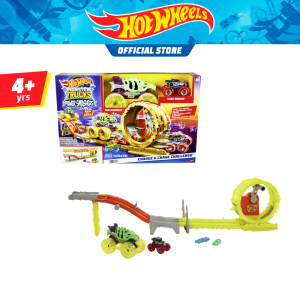 Hot Wheels Monster Trucks Power Smashers Charge & Chase Challenge Track Set (HXT05)