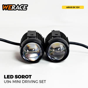 WERACE Lampu LED Sorot D2 40Watt U94 Jauh Dekat Kuning Putih Harga Sepasang Set