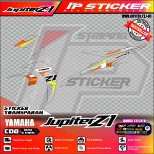 (cod) striping TRANSPARAN UV JUPITER  Z1 sticker striping variasi list YAMAHA JUPITER Z1 design ip striping KODE J-01