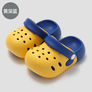 [Free Shipping] Eva Slippers For Children Summer Boys Baby Clogs For 1-3 Year Olds Indoor Closed-Toe Sandals And Beach Shoes