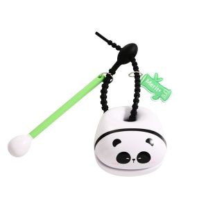 JOYNCLEON Dễ thương Panda cá bằng gỗ Keychain đồ chơi giảm căng thẳng cho các cặp vợ chồng Charm Gắn Túi vui vẻ và Món quà sáng tạo